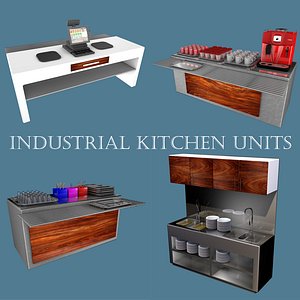 Industrial Kitchen Units 3D