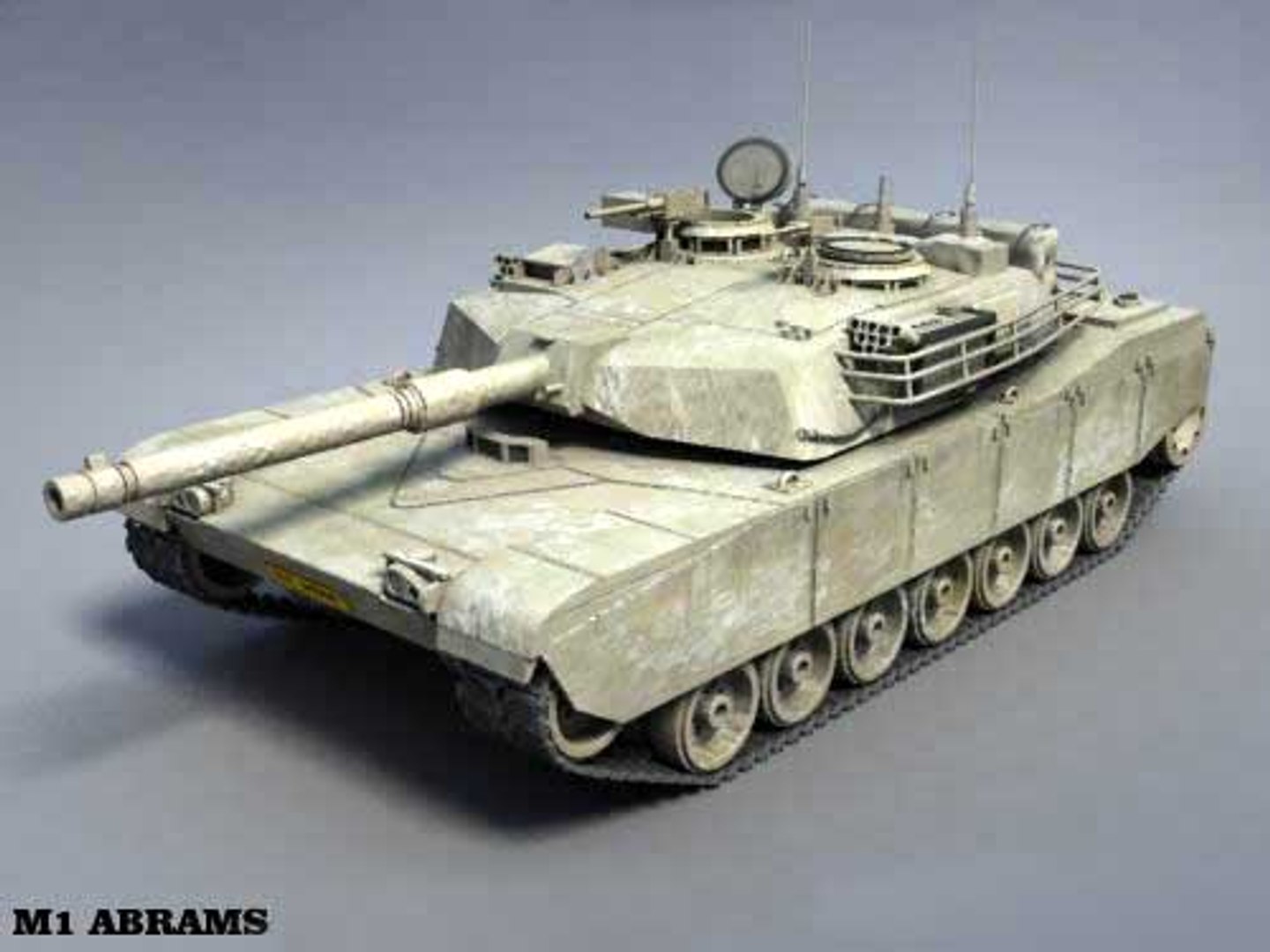 A1 M1 Abrams Tank Tracks 3ds