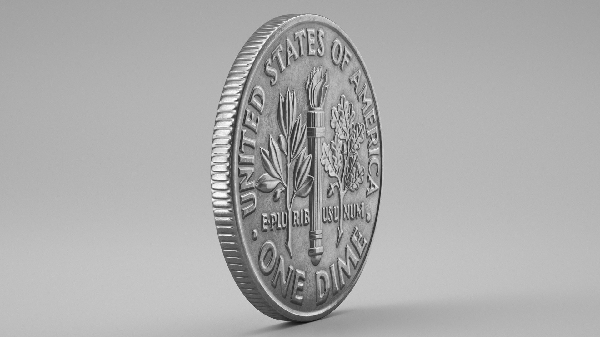 Dime coin pbr 3D - TurboSquid 1700162