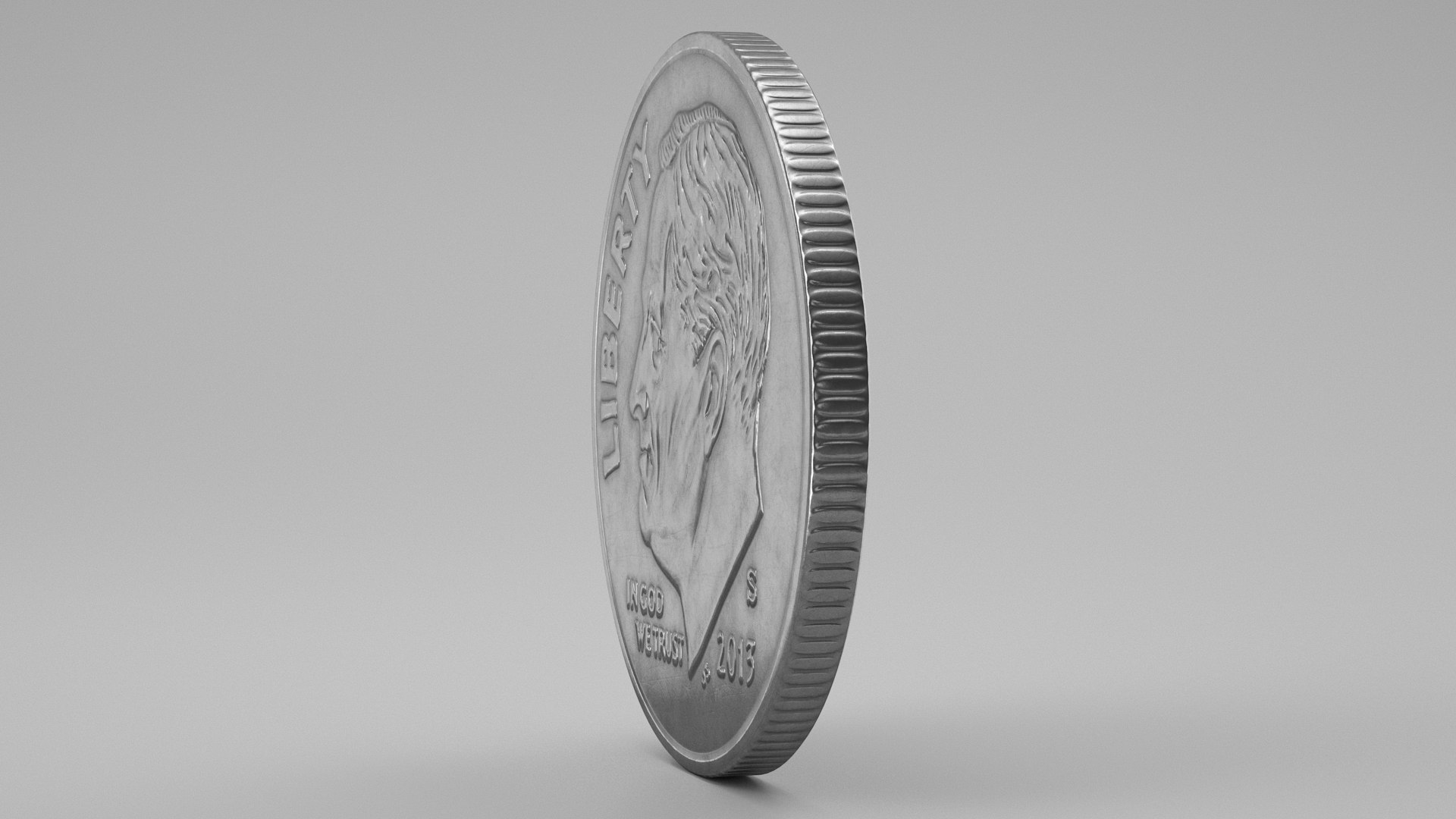 Dime coin pbr 3D - TurboSquid 1700162
