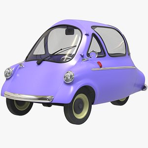 Heinkel Trojan Cartoon Car - 3 Wheels