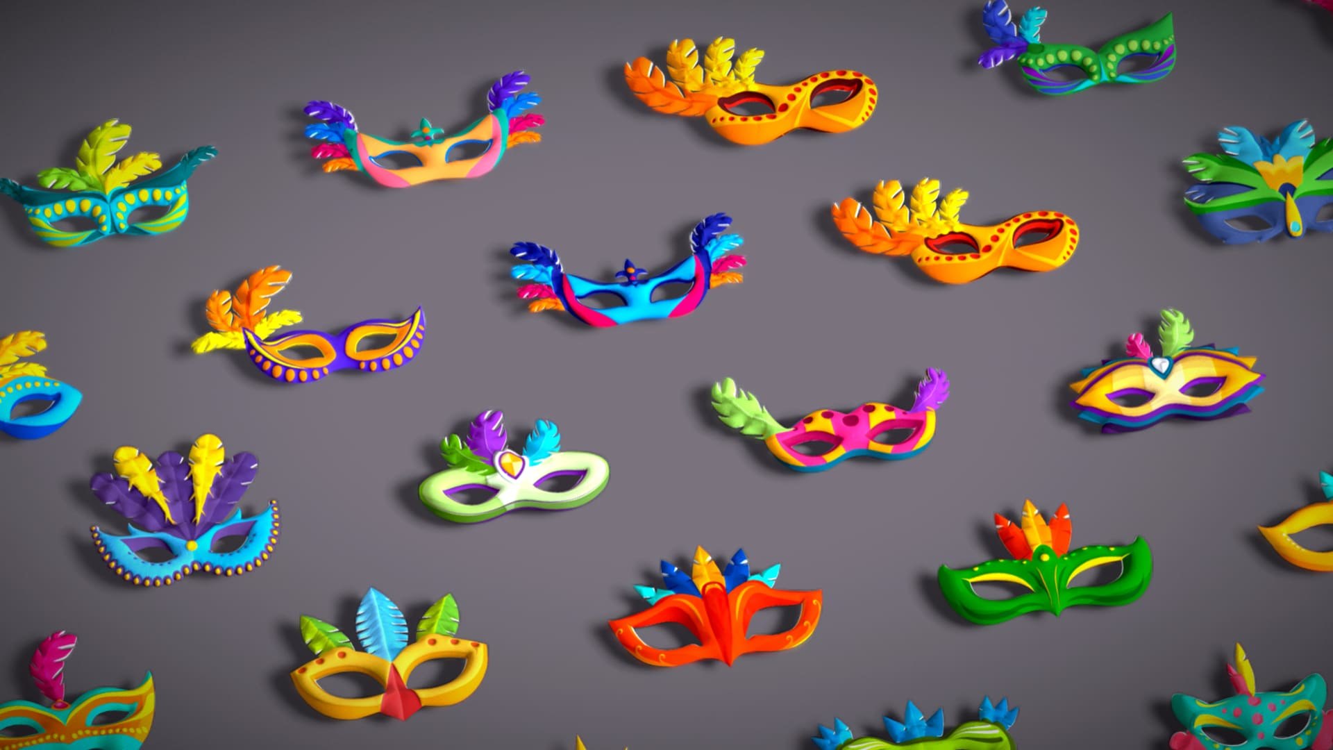3D 65 Carnival Feather Mask Mega Pack - Kids Party Masks - Stylized Costume Masks https://p.turbosquid.com/ts-thumb/Jq/aXgojh/40/7/jpg/1759667914/1920x1080/fit_q87/039897f00ebf5efa594e39b55265242ad884b0ae/7.jpg