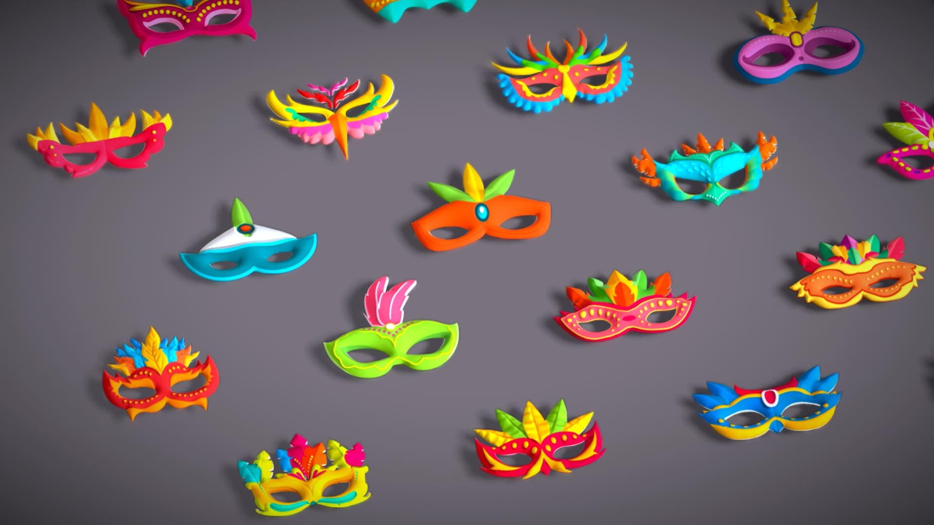 3D 65 Carnival Feather Mask Mega Pack - Kids Party Masks - Stylized Costume Masks https://p.turbosquid.com/ts-thumb/Jq/aXgojh/bD/3/jpg/1759667912/1920x1080/fit_q87/ce4eea3f5d40666e52dff50409315bf4bbd6a86a/3.jpg