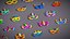 Mega Pack de 65 Máscaras de Plumas de Carnaval - Máscaras de Fiesta Infantiles - Máscaras de Disfraz Estilizadas