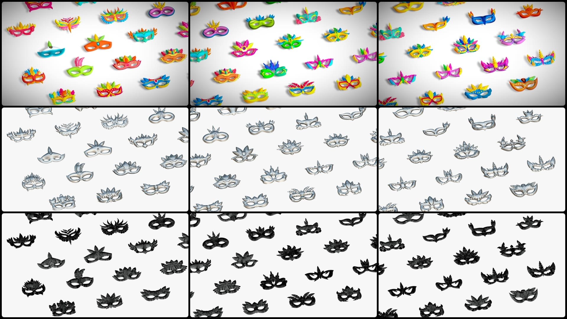 3D 65 Carnival Feather Mask Mega Pack - Kids Party Masks - Stylized Costume Masks https://p.turbosquid.com/ts-thumb/Jq/aXgojh/lN/collage1/jpg/1759667916/1920x1080/fit_q87/a1559d36660654c5a2c84159da2d455d60e3aca1/collage1.jpg