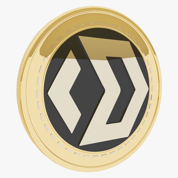 3D Blocknet Cryptocurrency Gold Coin