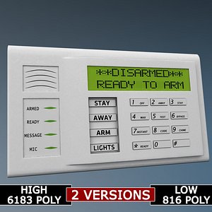 3d alarm keypad polys