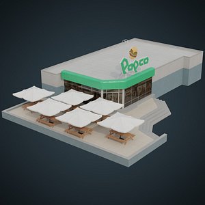 3D model restaurant 1a