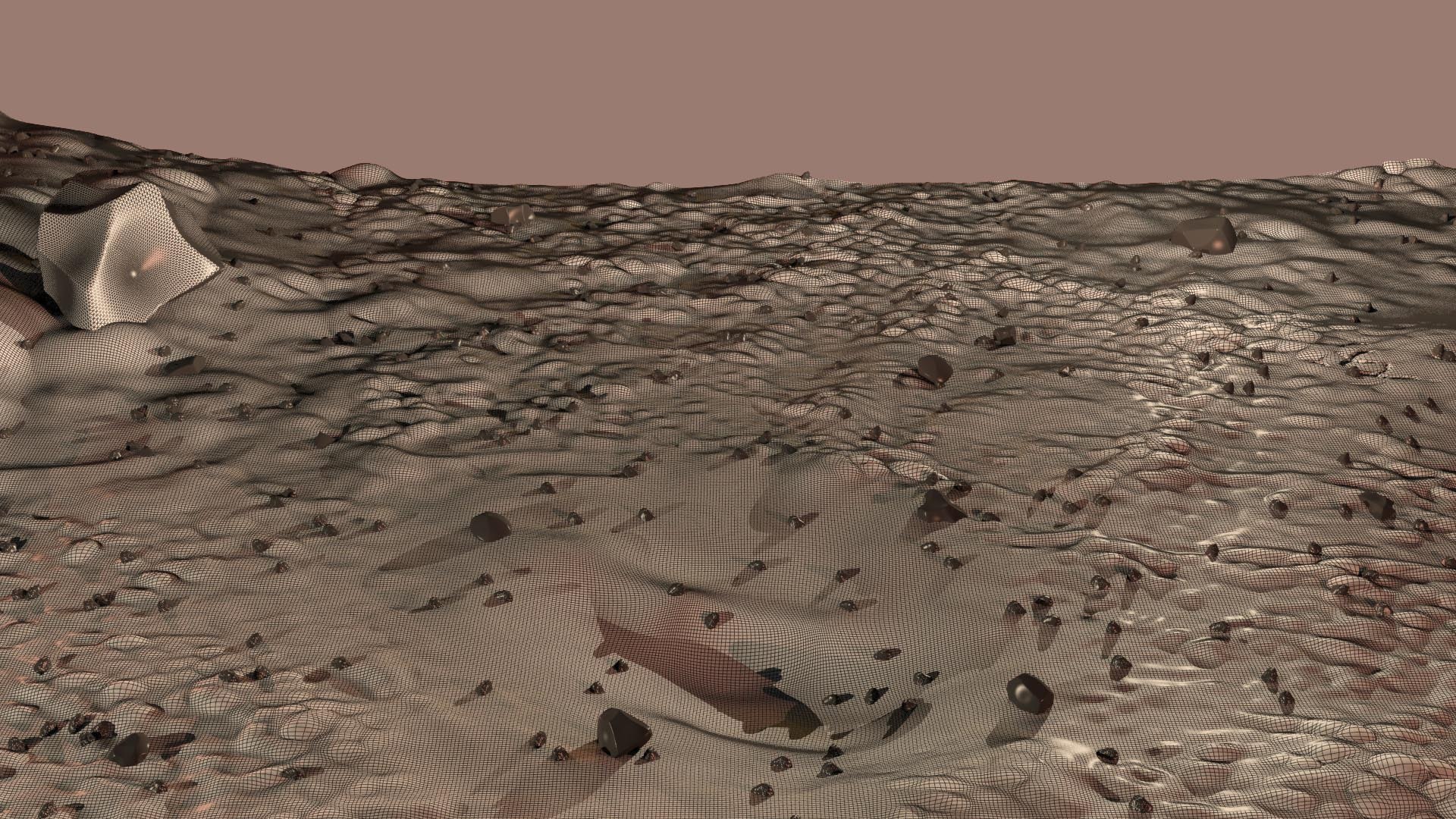 3D Model Mars Surface Rocks Modelled - TurboSquid 1257168