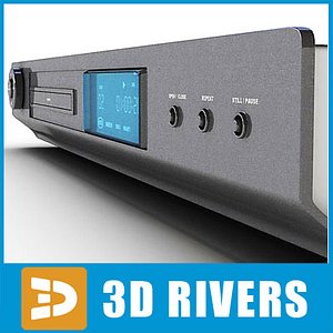 DVD Player COBY 3 3D Model $49 - .c4d .max .ma .obj .3ds - Free3D