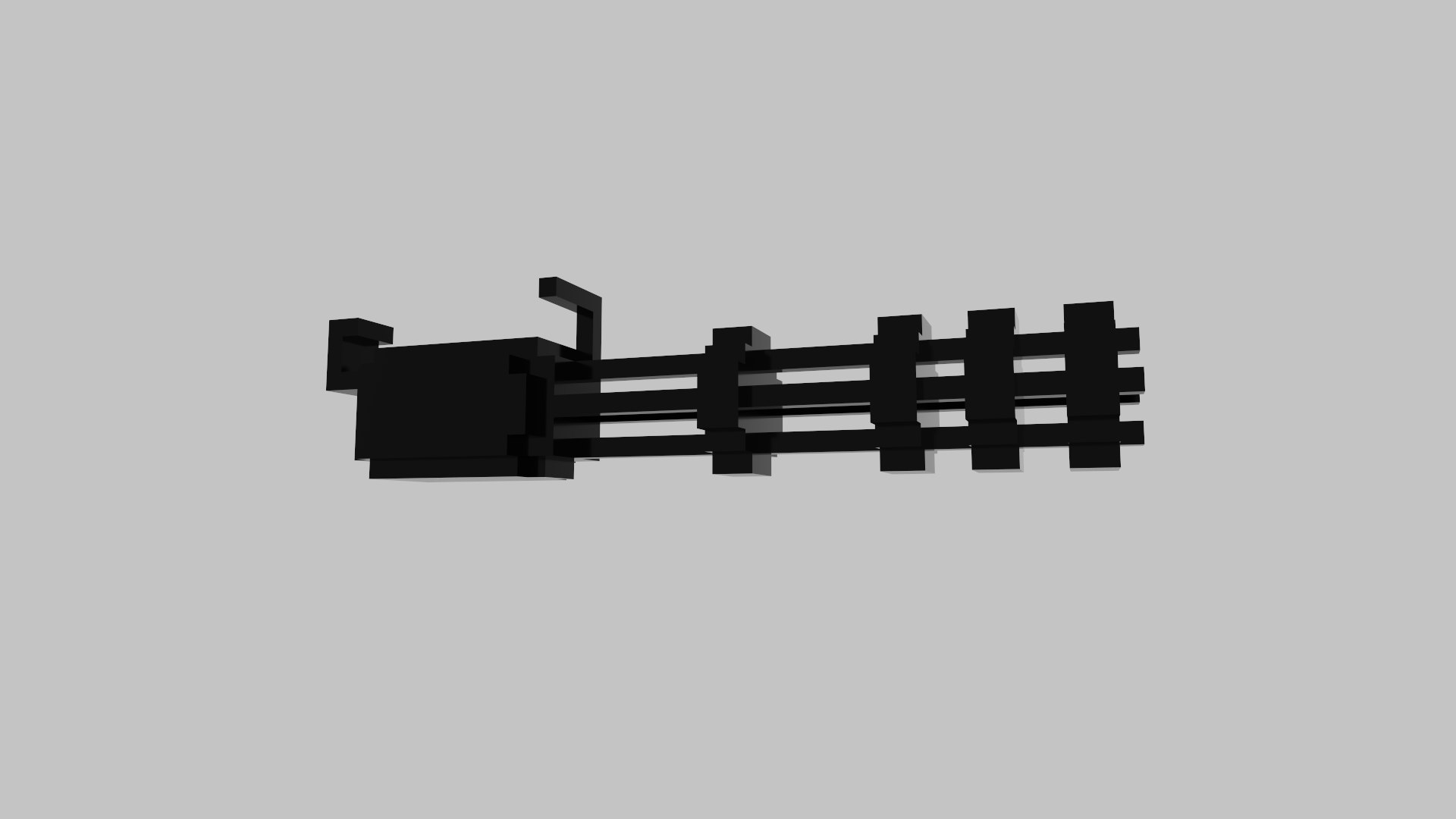 3D Minigun Voxel - TurboSquid 1847496
