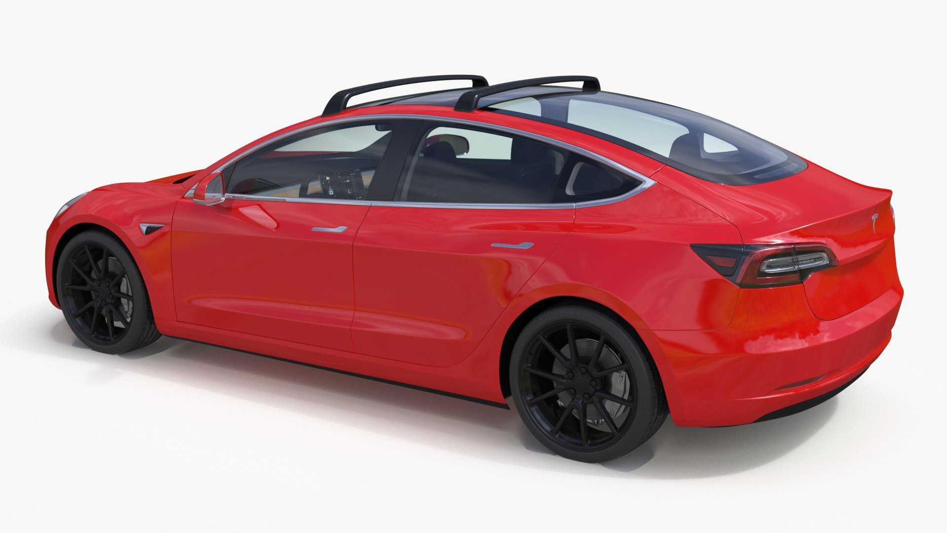 3D Model Tesla With Roof Rack - TurboSquid 2323806