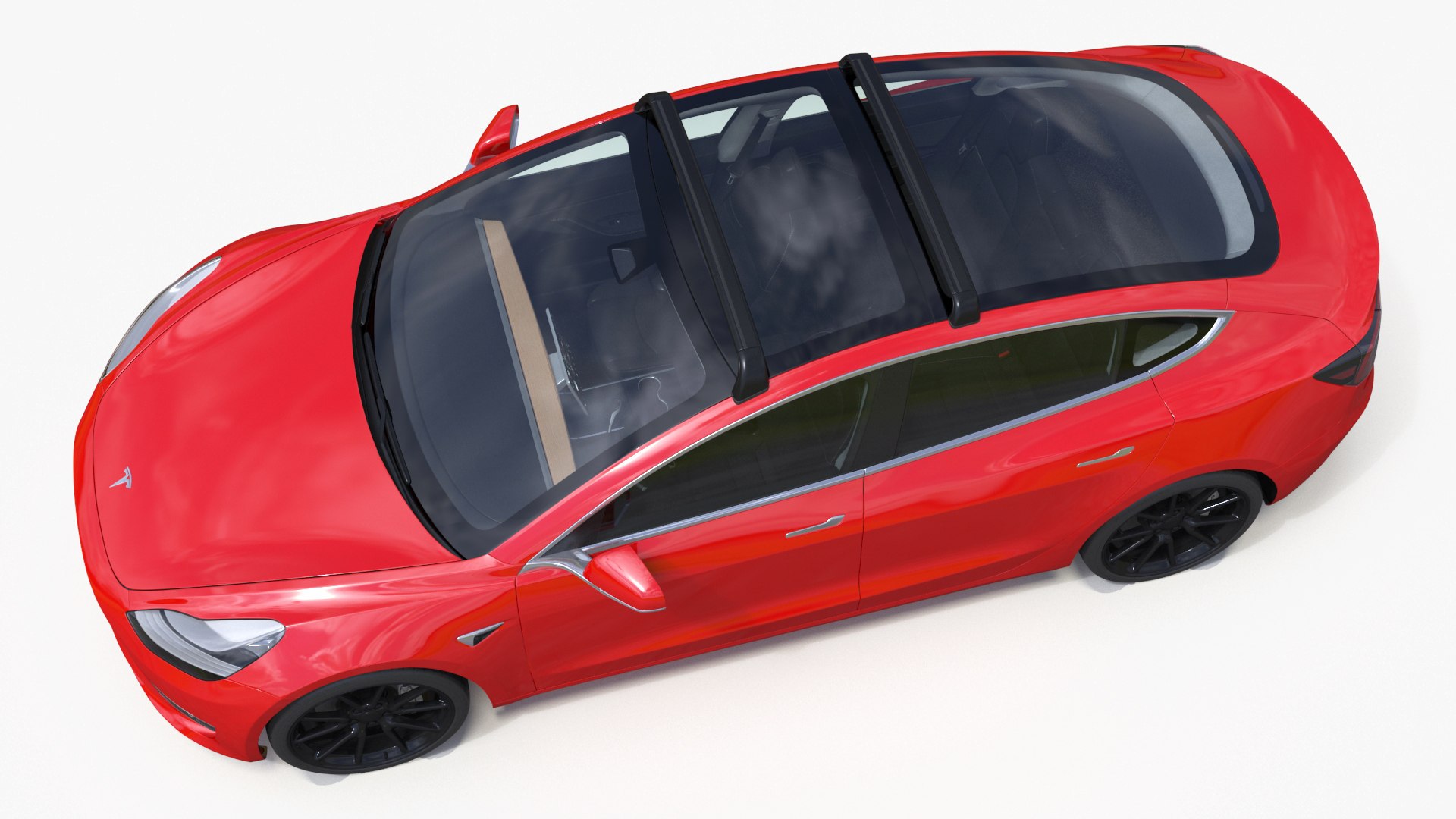 3D Model Tesla With Roof Rack - TurboSquid 2323806
