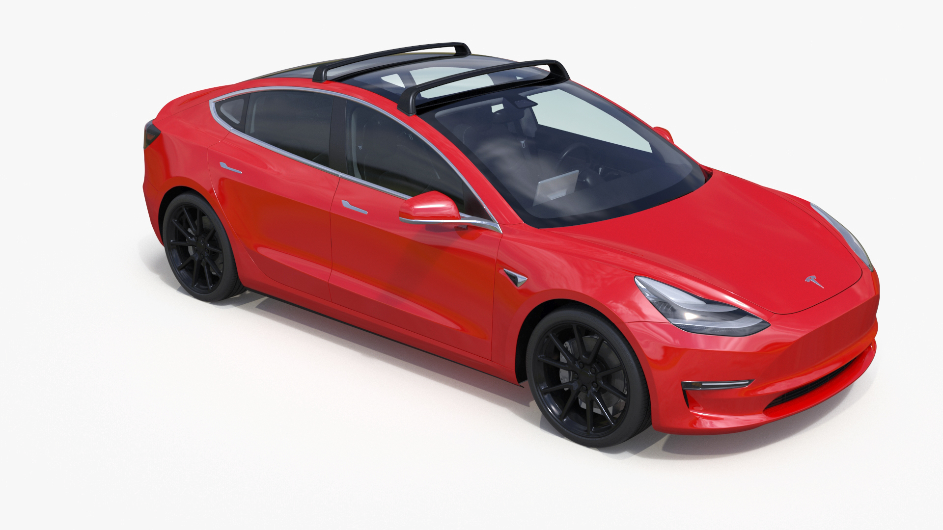 3D Model Tesla With Roof Rack - TurboSquid 2323806