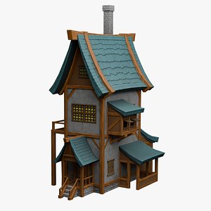 3D House Cartoon 3D