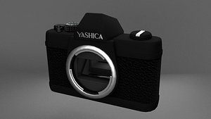 3d model yashica analog camera