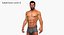 3D model male rigged
