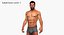 3D model male rigged