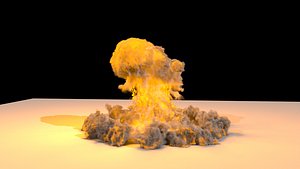 Realistic Fire Explosion - VDB model