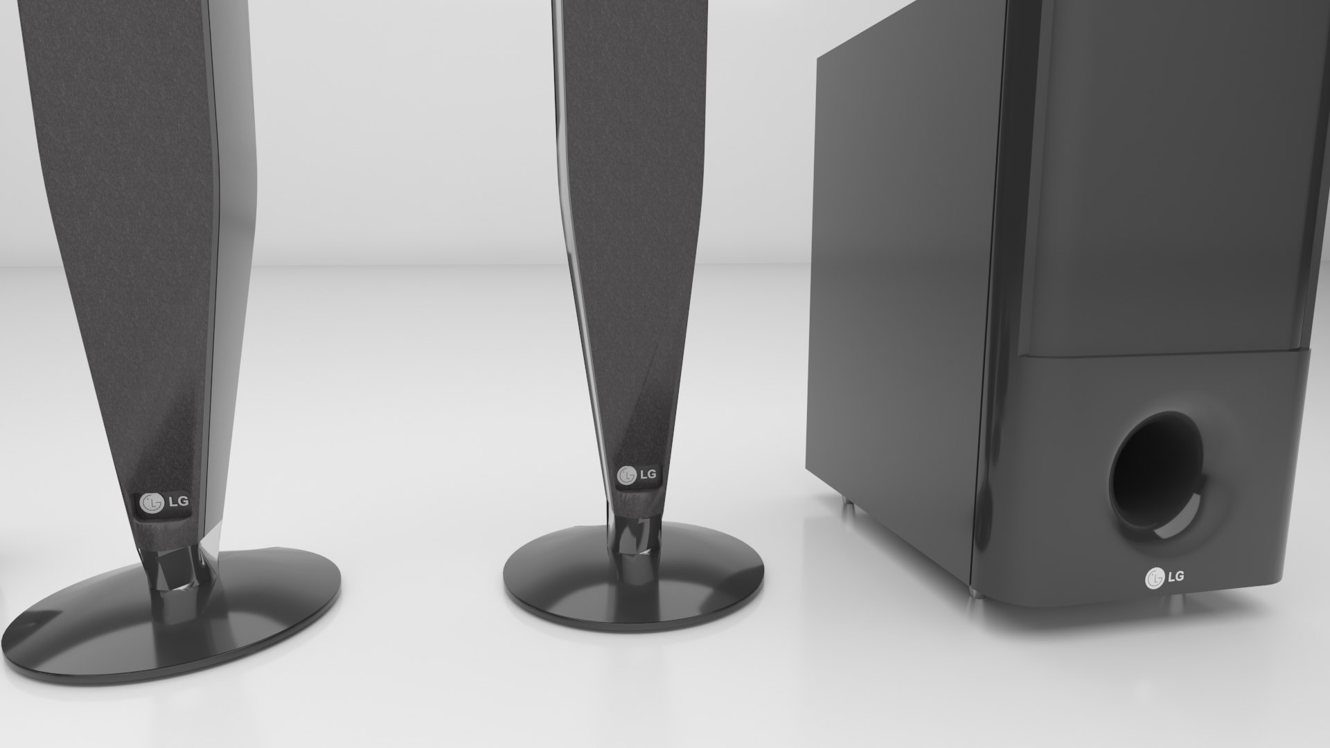 3D DVD Player LG with Speakers 1 model TurboSquid 2064769