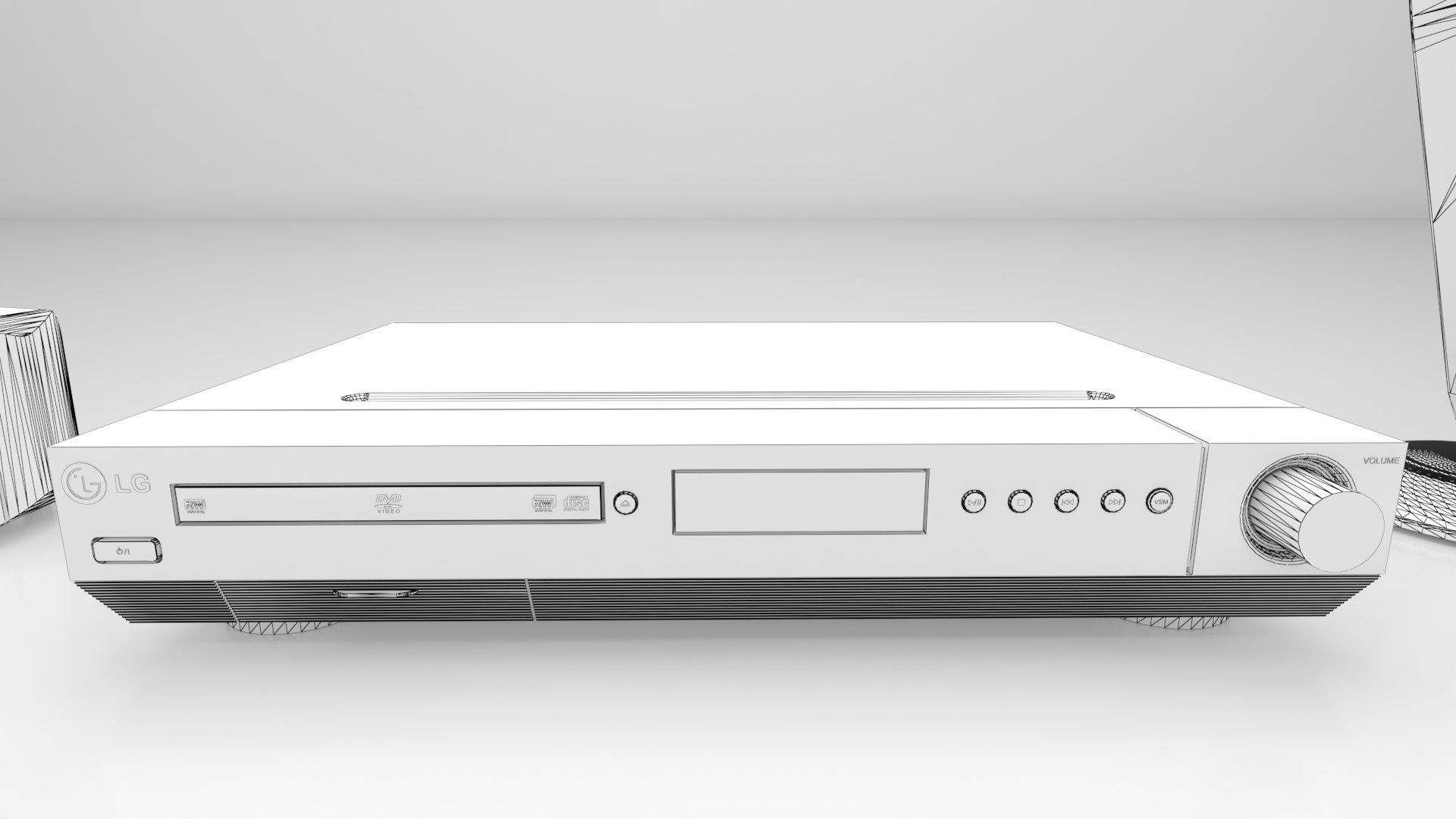 3D DVD Player LG with Speakers 1 model TurboSquid 2064769