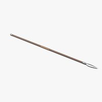 Fantasy Spear with Leaf Blade - Medieval Weapon