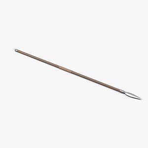 Fantasy Spear with Leaf Blade - Medieval Weapon
