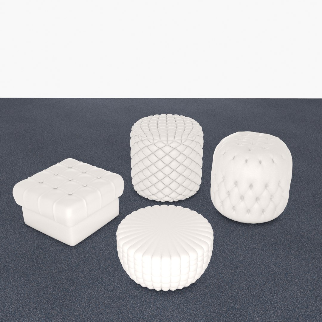 White leather tufted ottoman collection 3D model https://p.turbosquid.com/ts-thumb/Jr/BNgypL/Df/white_leather_ottomans_collection_0/png/1642885832/1920x1080/fit_q87/ed4d5af7e1ad1ef19d24d76ee5172b2c56e792c8/white_leather_ottomans_collection_0.jpg