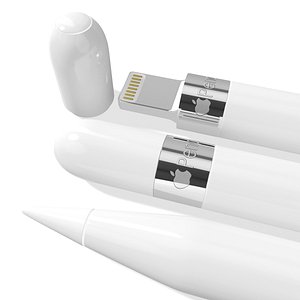 realistic apple pencil 3ds