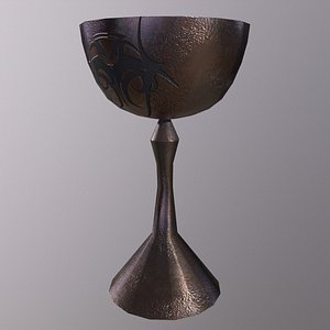 Medieval Glass Game Ready Low Poly 3D Model model