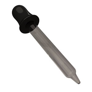 3D Eye Dropper Pipette with Rubber Head