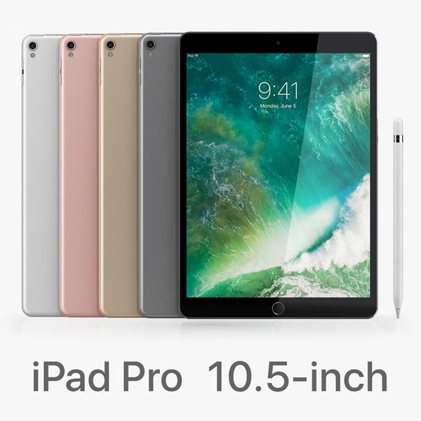 iPad Pro 10.5 Wi-Fi全色3Dモデル - TurboSquid 1174650