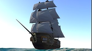 pirate ship 3D