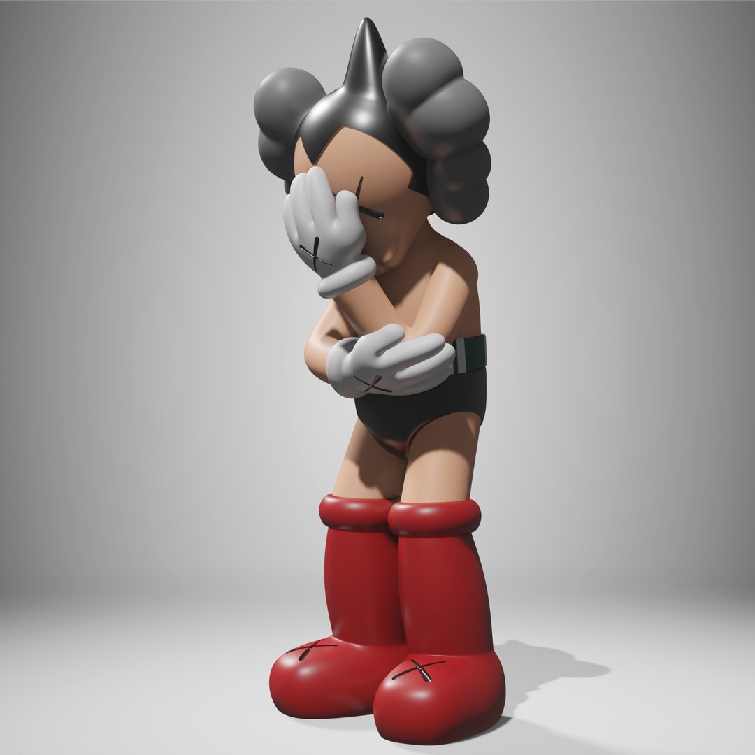 3D KAWS Astro Boy TurboSquid 1738122