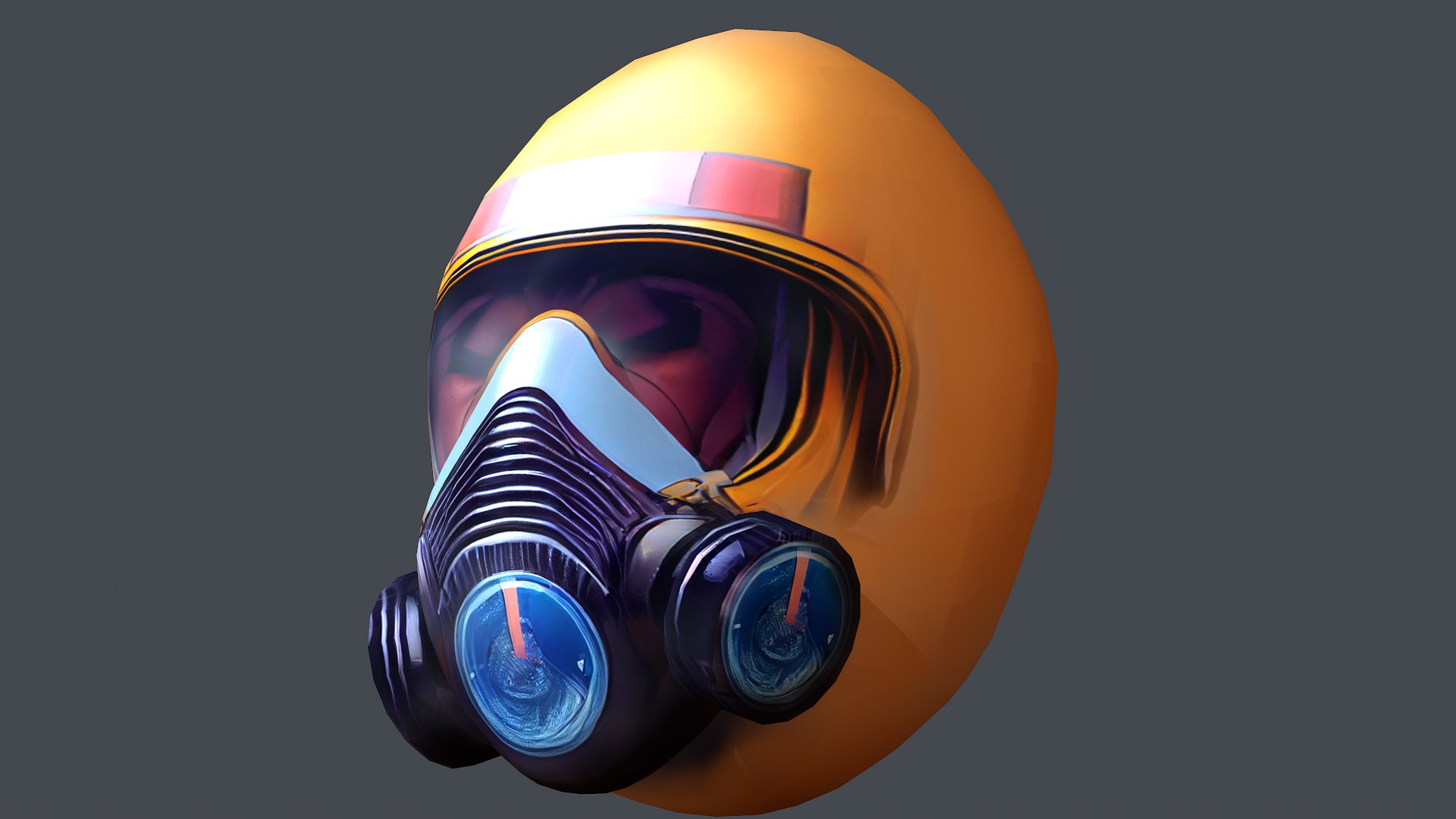 3D Model Gas Mask Helmet Scifi Low-poly Character Art Game Space -  TurboSquid 1956510