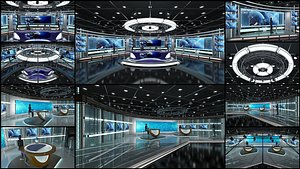 Virtual TV Studio Sets - Collection Vol 6 - 2 PCS DESIGN