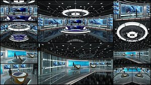 Virtual TV Studio Sets - Collection Vol 6 - 2 PCS DESIGN