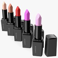 Square Lipsticks 5 Colors Set
