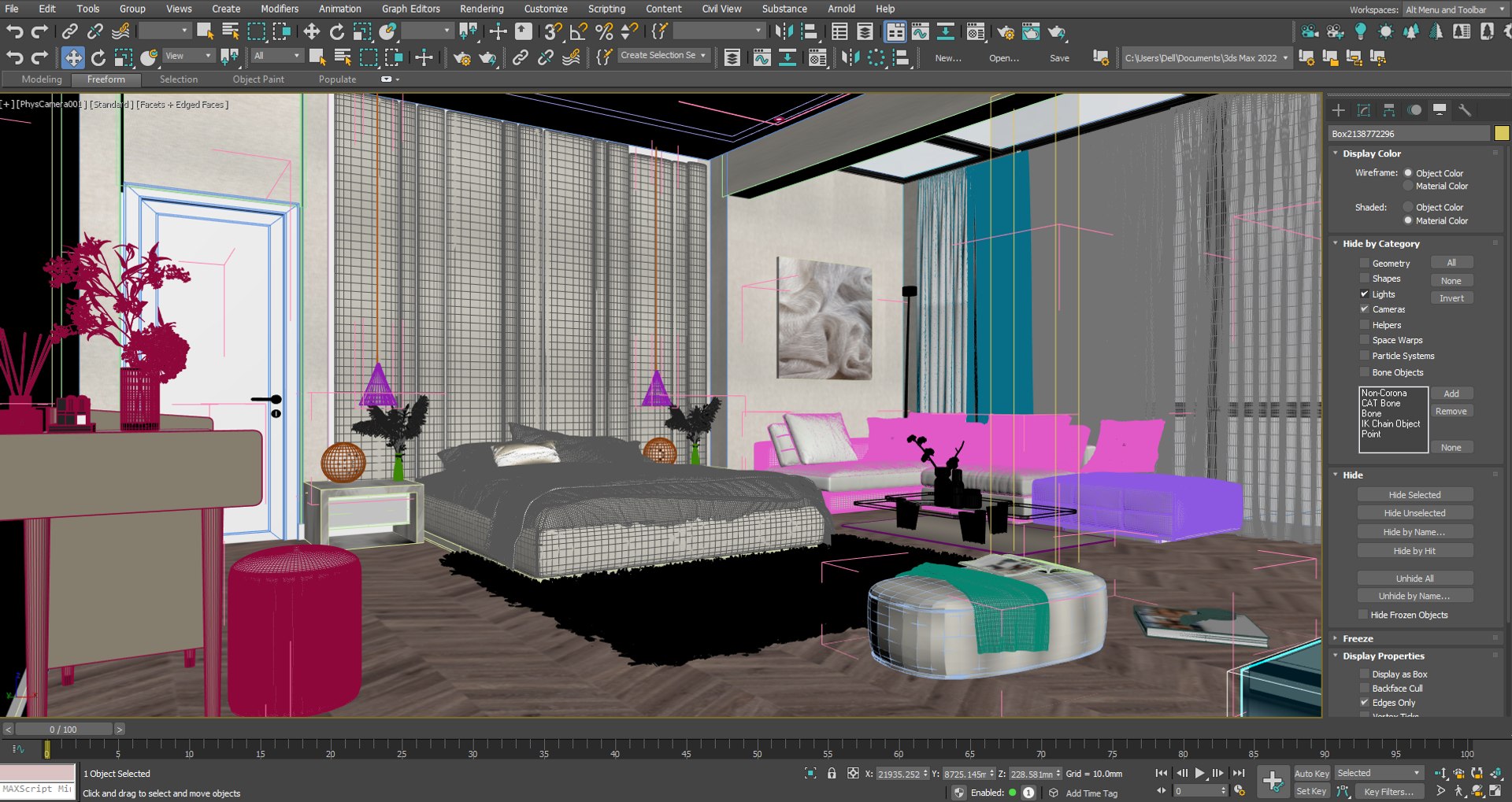 Interior Design Master Bedroom Model - TurboSquid 2099746