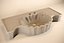 Stone sink handmade 3D model