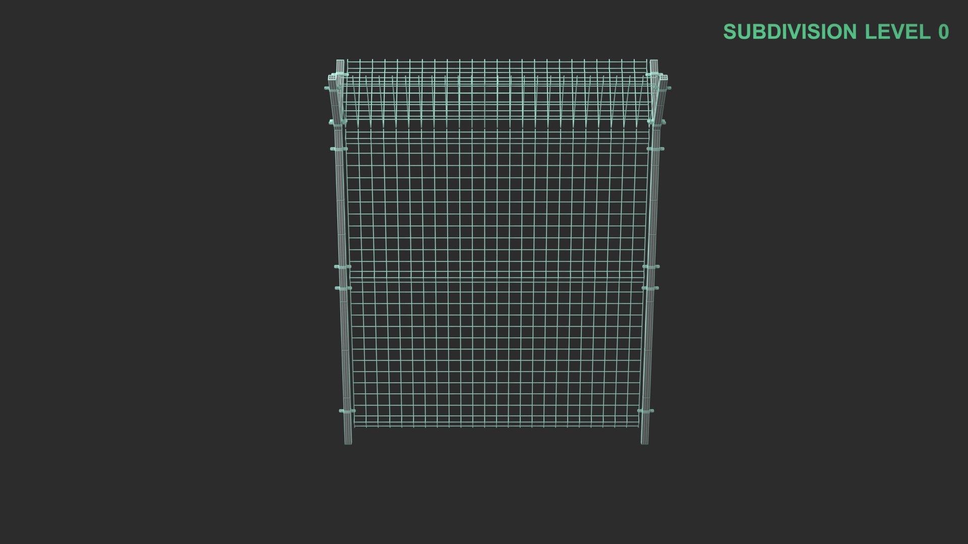 Fence Segment 3D Model - TurboSquid 2366132