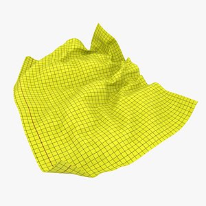 crumpled graph paper 02 3D