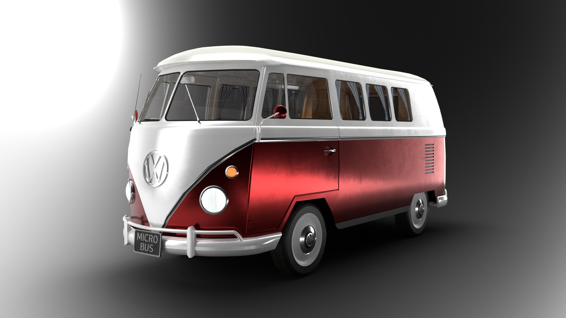 3D Bus Microbus - TurboSquid 1600089