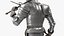 3D medieval knight plate armor