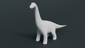 Cute Stylized Brachiosaurus -3D Printable STL for FDM  Resin model