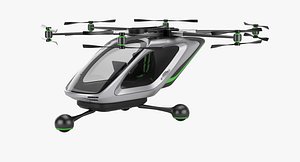 3D electric aircraft concept model