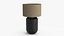 Lampe de table Matilde avec abat-jour tambour en toile de jute