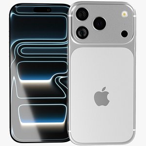 3D Apple iPhone 17 Pro Silver model