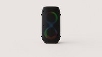 Portable Dual-Woofer Party Speaker with RGB Lighting