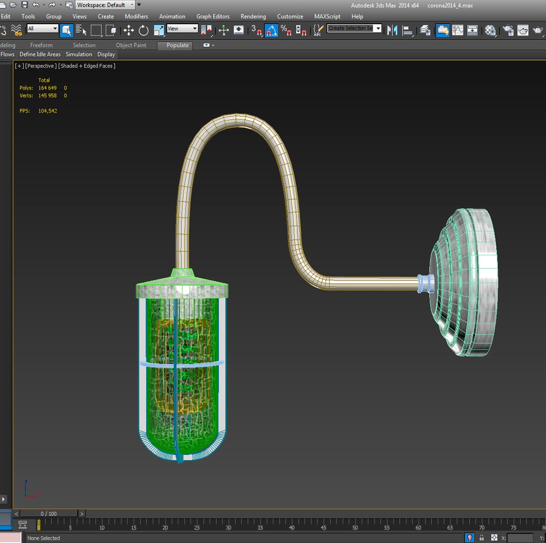 3d Model Chandelier Wall Lamp Dune
